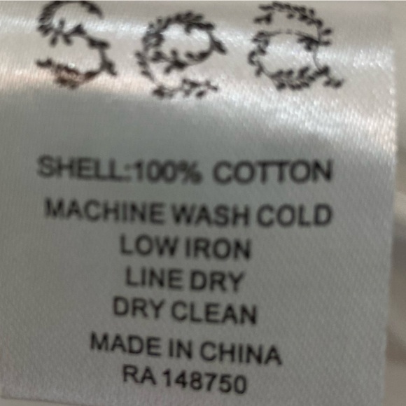 Sea NY white flutter sleeve cotton mini dress tiered skirt smocked bodice sz 4 - Picture 12 of 12